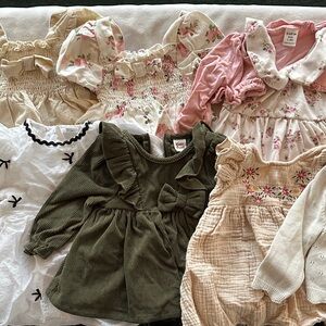 0-3 Months Dress & Cardigan Bundle